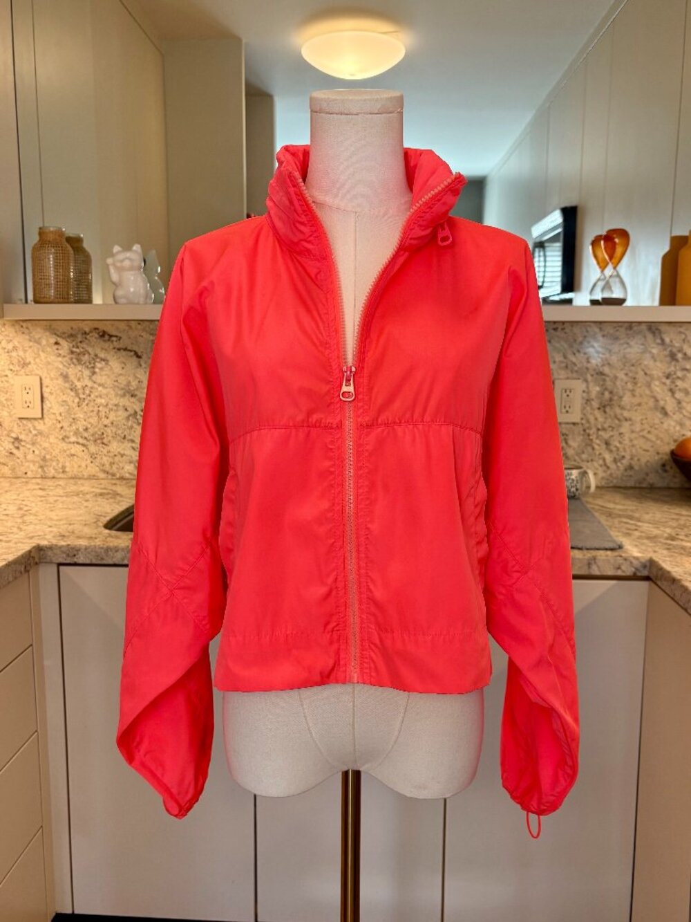 Zara Neon Windbreaker/Bomber Jacket